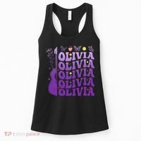 Girl Retro Olivia First Name Personalized Women's Tank Top thumb 0