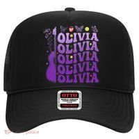 Girl Retro Olivia First Name Personalized Hat thumb 0