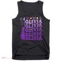 Girl Retro Olivia First Name Personalized Tank Top thumb 0