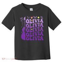 Girl Retro Olivia First Name Personalized Toddler T-Shirt thumb 0