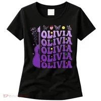 Girl Retro Olivia First Name Personalized Women's T-Shirt thumb 0