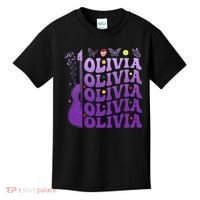 Girl Retro Olivia First Name Personalized Kids T-Shirt thumb 0