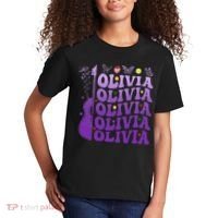 Girl Retro Olivia First Name Personalized Kids T-Shirt thumb 2