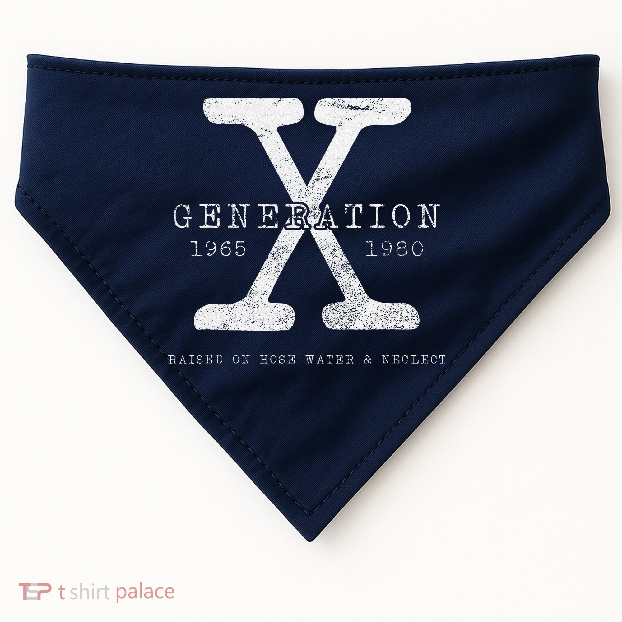 Genx Raised On Hose Water And Neglect Humor USA-Made Doggie Bandana
