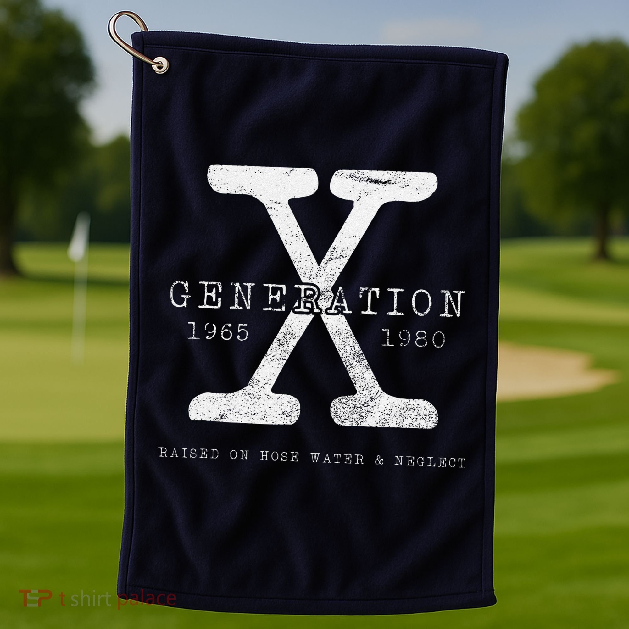 Genx Raised On Hose Water And Neglect Humor Golf Towel
