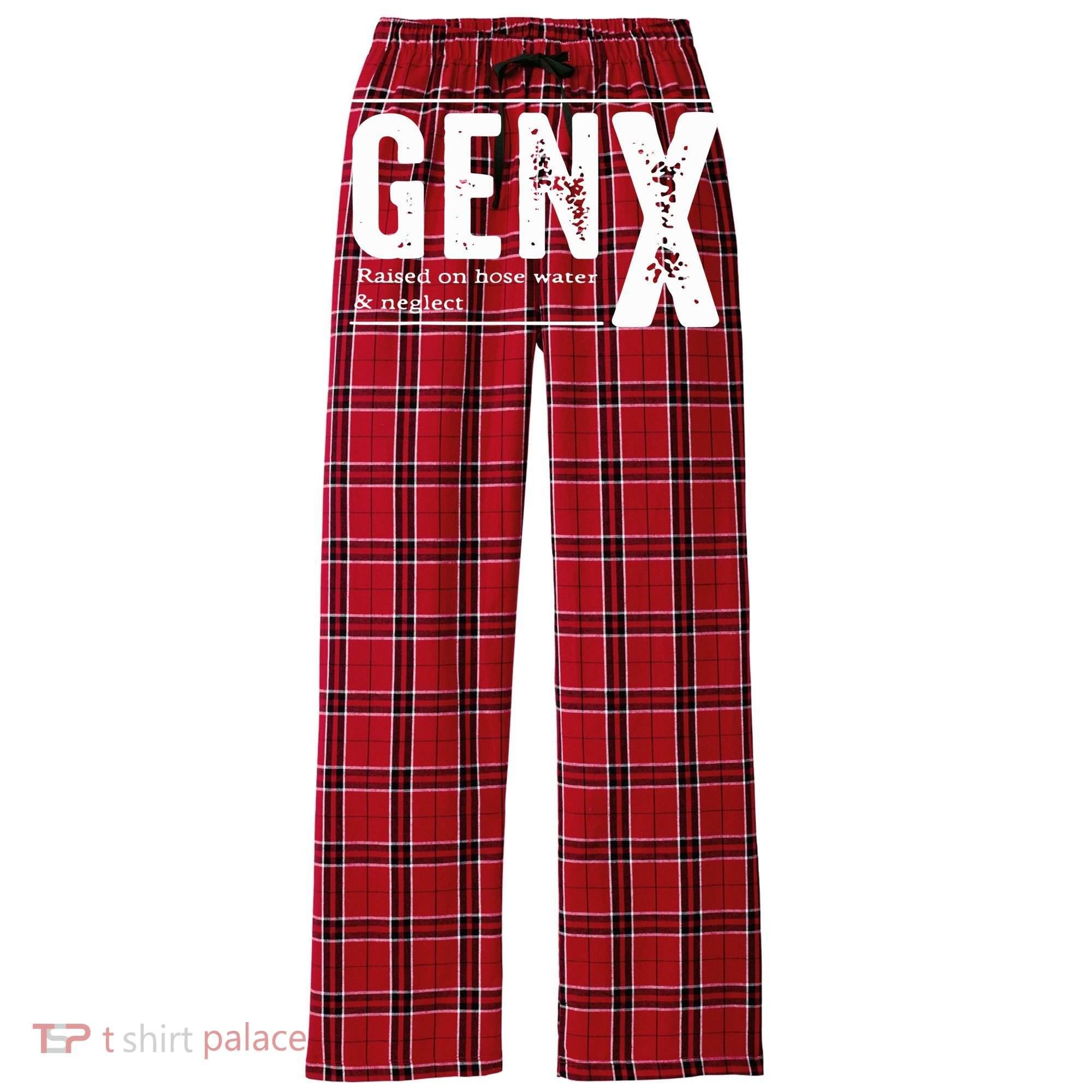Genx Raised On Hose Water Neglect Women's Flannel Plaid Pajama Pants