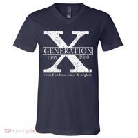 Genx Raised On Hose Water And Neglect Humor V-Neck T-Shirt thumb 0