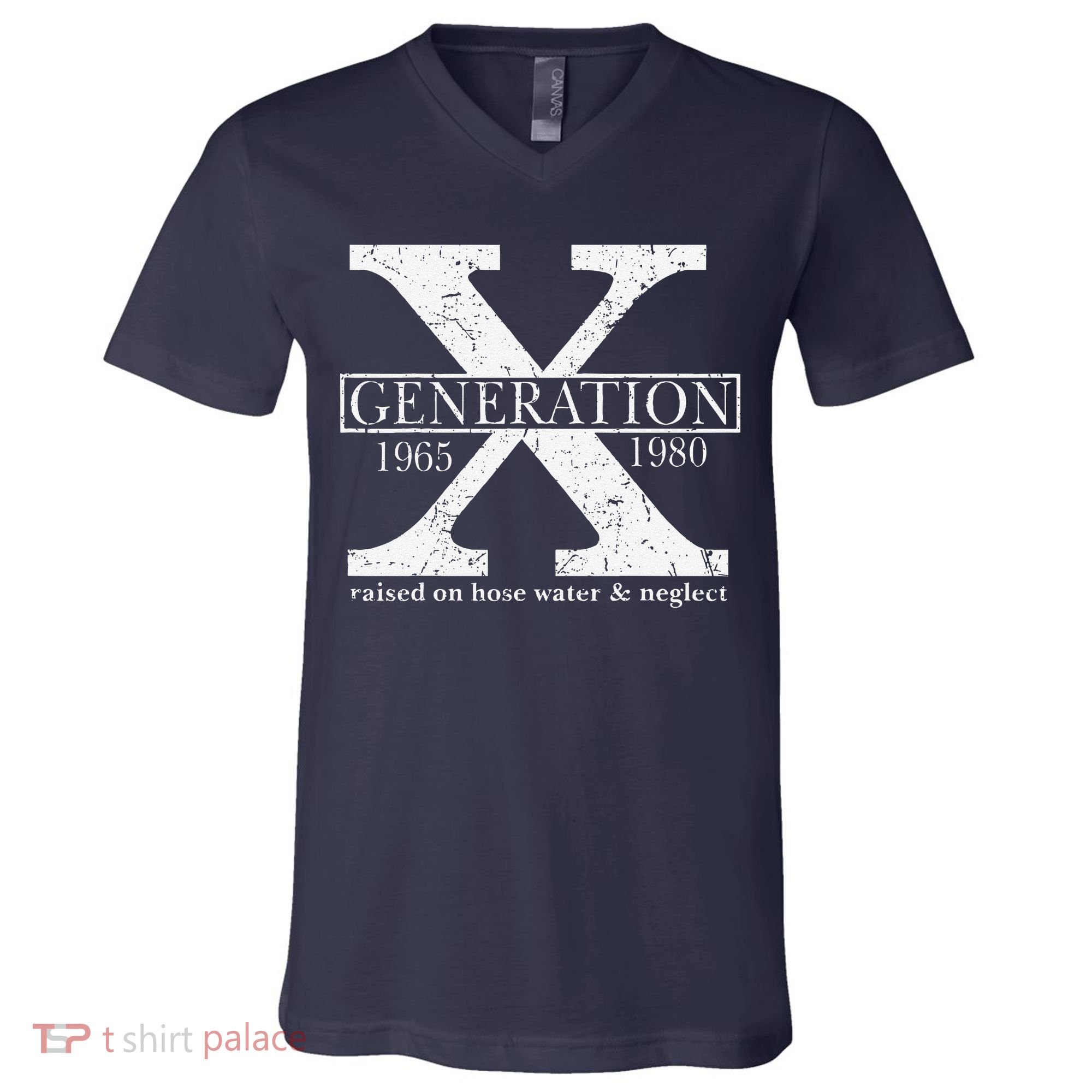 Genx Raised On Hose Water And Neglect Humor V-Neck T-Shirt