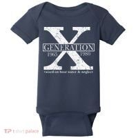 Genx Raised On Hose Water And Neglect Humor Baby Bodysuit thumb 0
