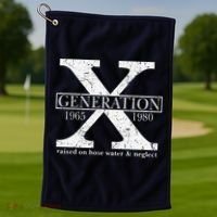 Genx Raised On Hose Water And Neglect Humor Golf Towel thumb 1