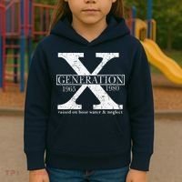 Genx Raised On Hose Water And Neglect Humor Kids Hoodie thumb 3