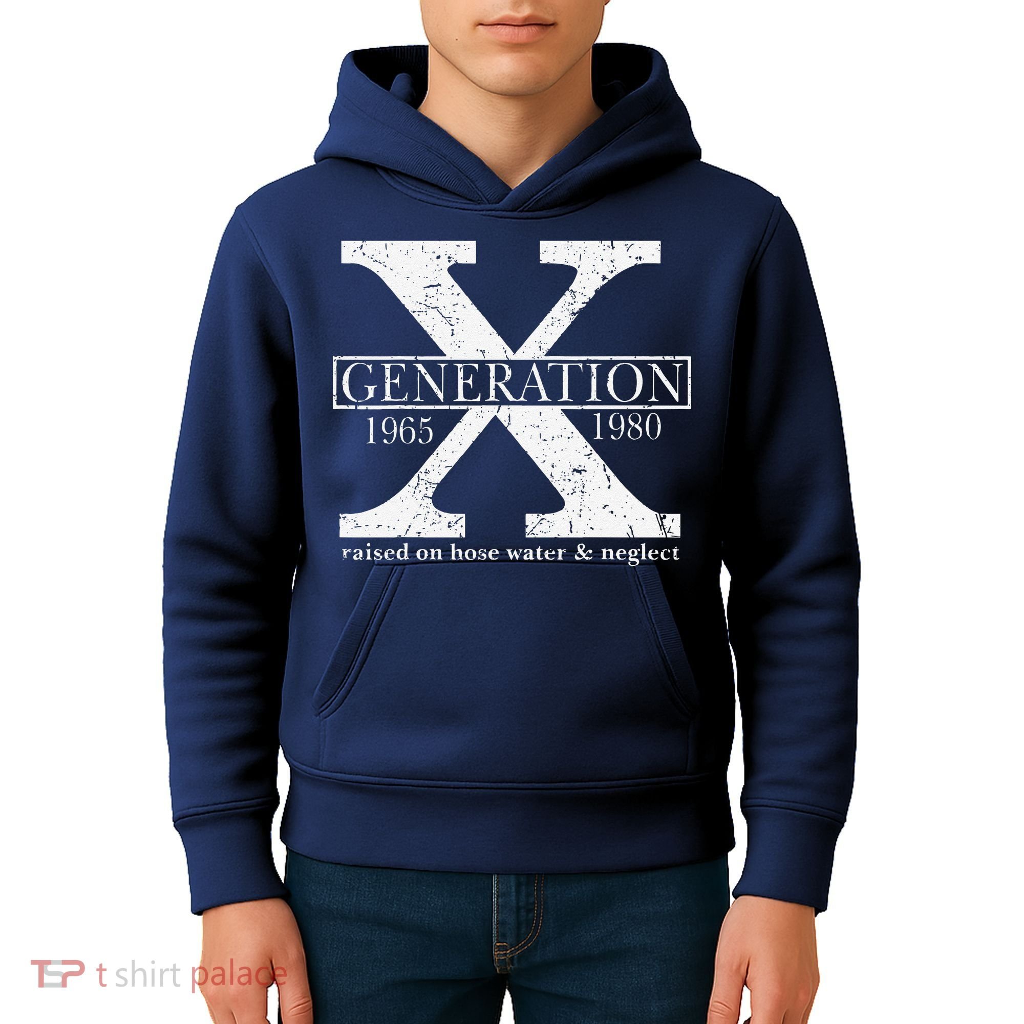 Genx Raised On Hose Water And Neglect Humor Kids Hoodie