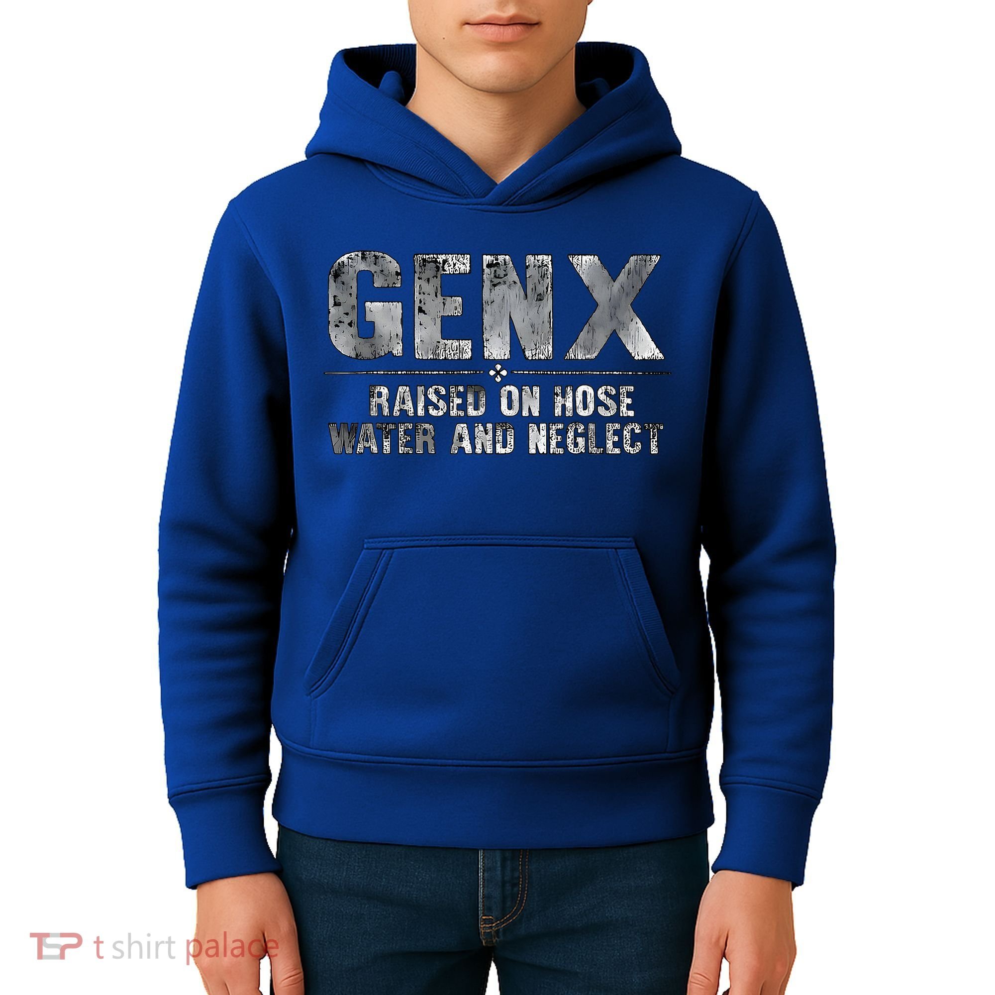 genx raised on hose water and neglect Kids Hoodie