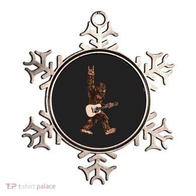 Guitar Rock On Sasquatch Big Foot Ornament