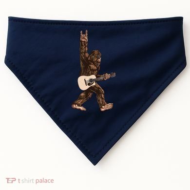 Guitar Rock On Sasquatch Big Foot USA-Made Doggie Bandana