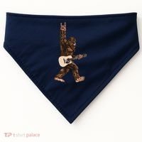 Guitar Rock On Sasquatch Big Foot USA-Made Doggie Bandana thumb 0