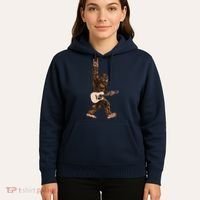 Guitar Rock On Sasquatch Big Foot Hoodie thumb 5