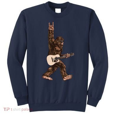Guitar Rock On Sasquatch Big Foot Sweatshirt