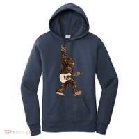 Guitar Rock On Sasquatch Big Foot Women's Hoodie thumb 0