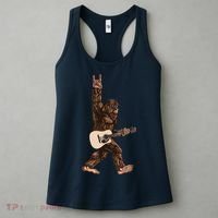 Guitar Rock On Sasquatch Big Foot Women's Tank Top thumb 3