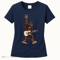 Guitar Rock On Sasquatch Big Foot Women's T-Shirt thumb 0