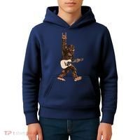 Guitar Rock On Sasquatch Big Foot Kids Hoodie thumb 4
