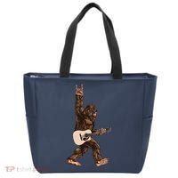 Guitar Rock On Sasquatch Big Foot Tote Bag thumb 0