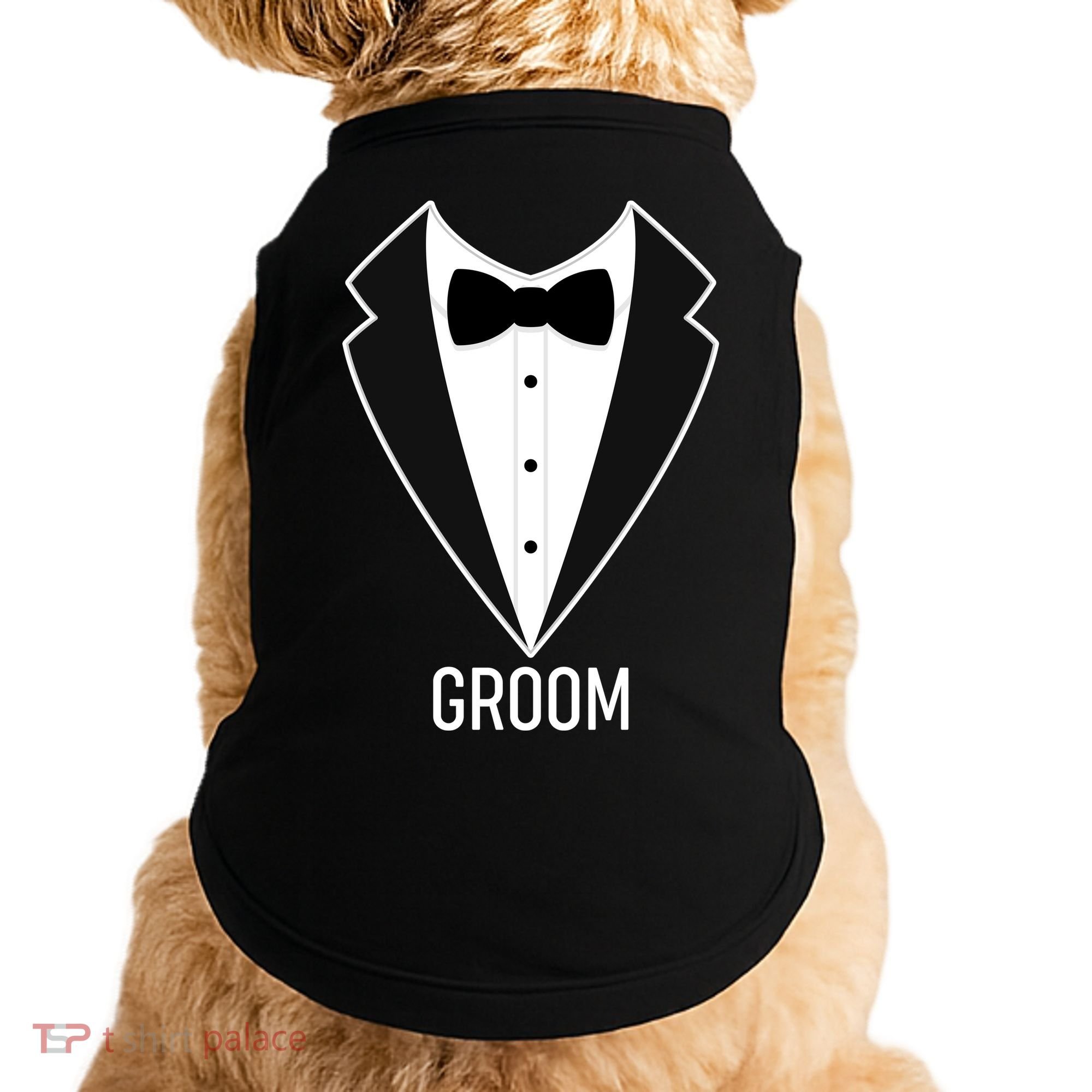Groom Wedding Tuxedo Doggie Tank
