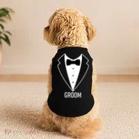 Groom Wedding Tuxedo Doggie Tank thumb 2