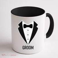 Groom Wedding Tuxedo Coffee Mug thumb 1
