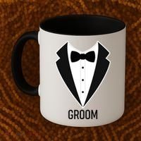 Groom Wedding Tuxedo Coffee Mug thumb 2