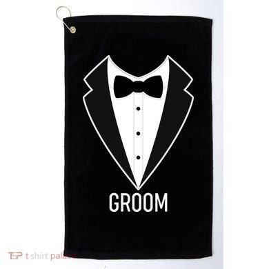 Groom Wedding Tuxedo Golf Towel