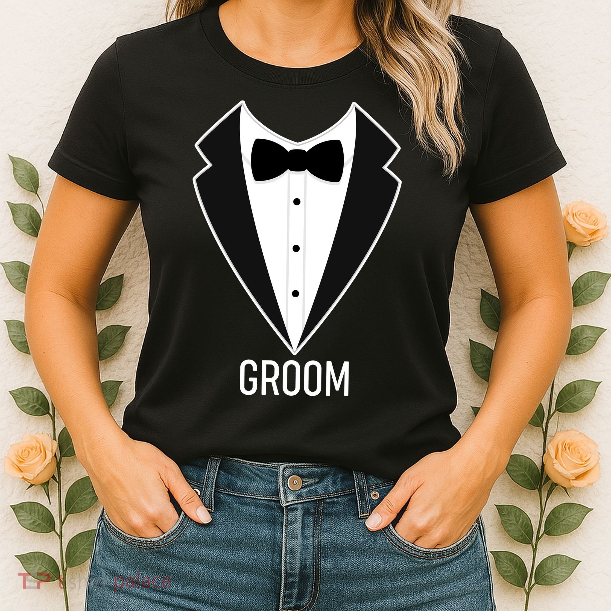 Groom Wedding Tuxedo Women's T-Shirt