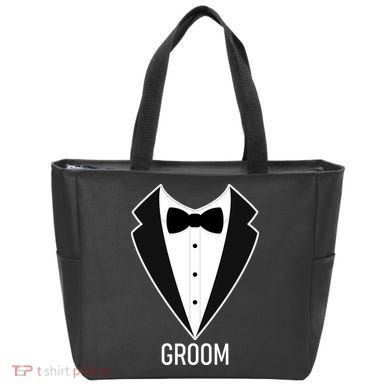 Groom Wedding Tuxedo Tote Bag
