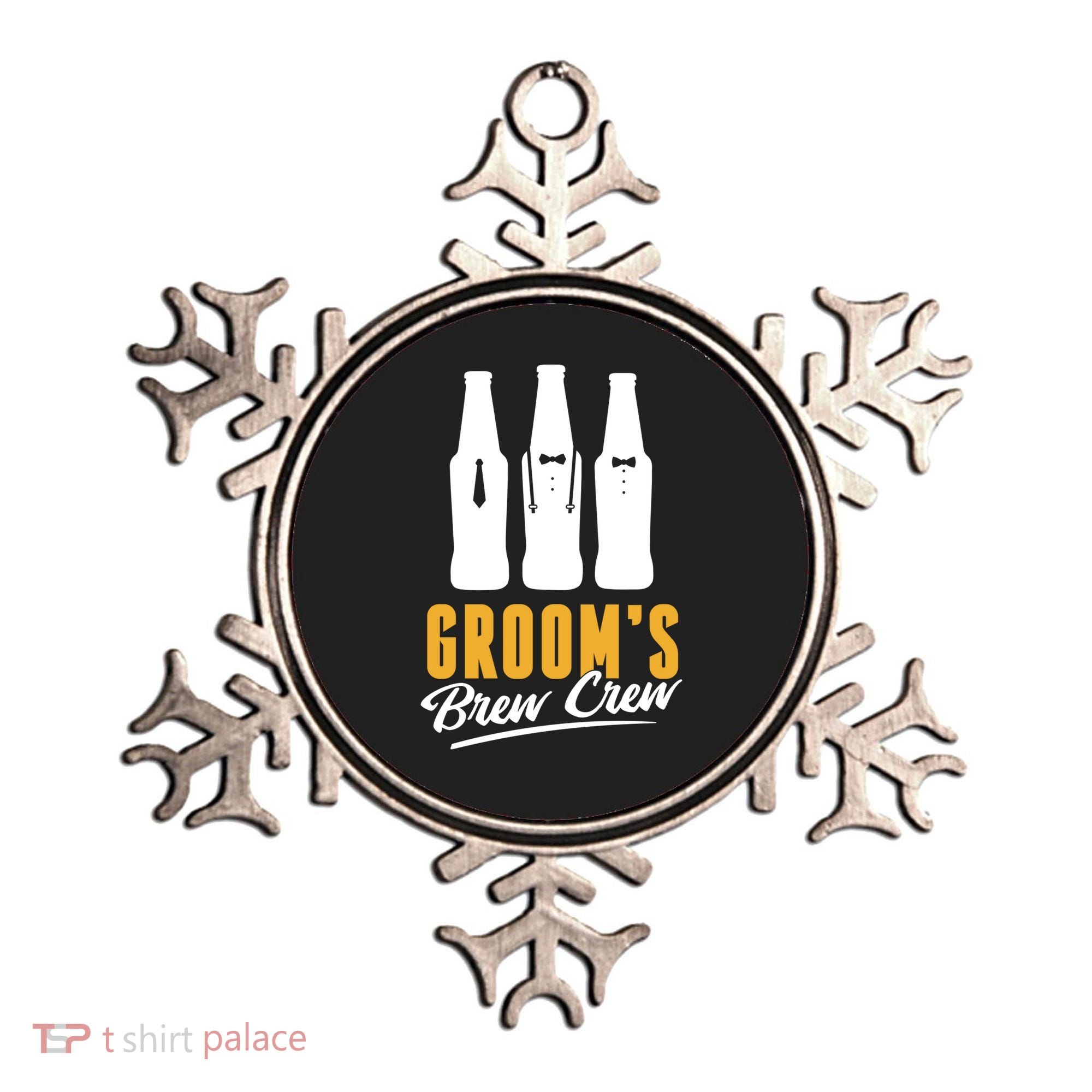 Grooms Brew Crew Ornament
