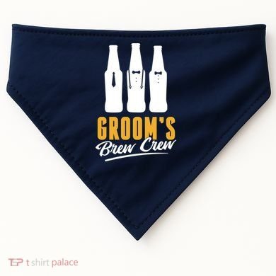 Grooms Brew Crew USA-Made Doggie Bandana