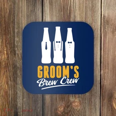 Grooms Brew Crew Coaster