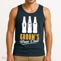 Grooms Brew Crew Tank Top thumb 3