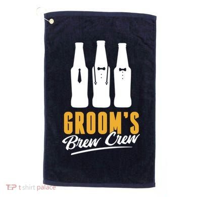 Grooms Brew Crew Golf Towel