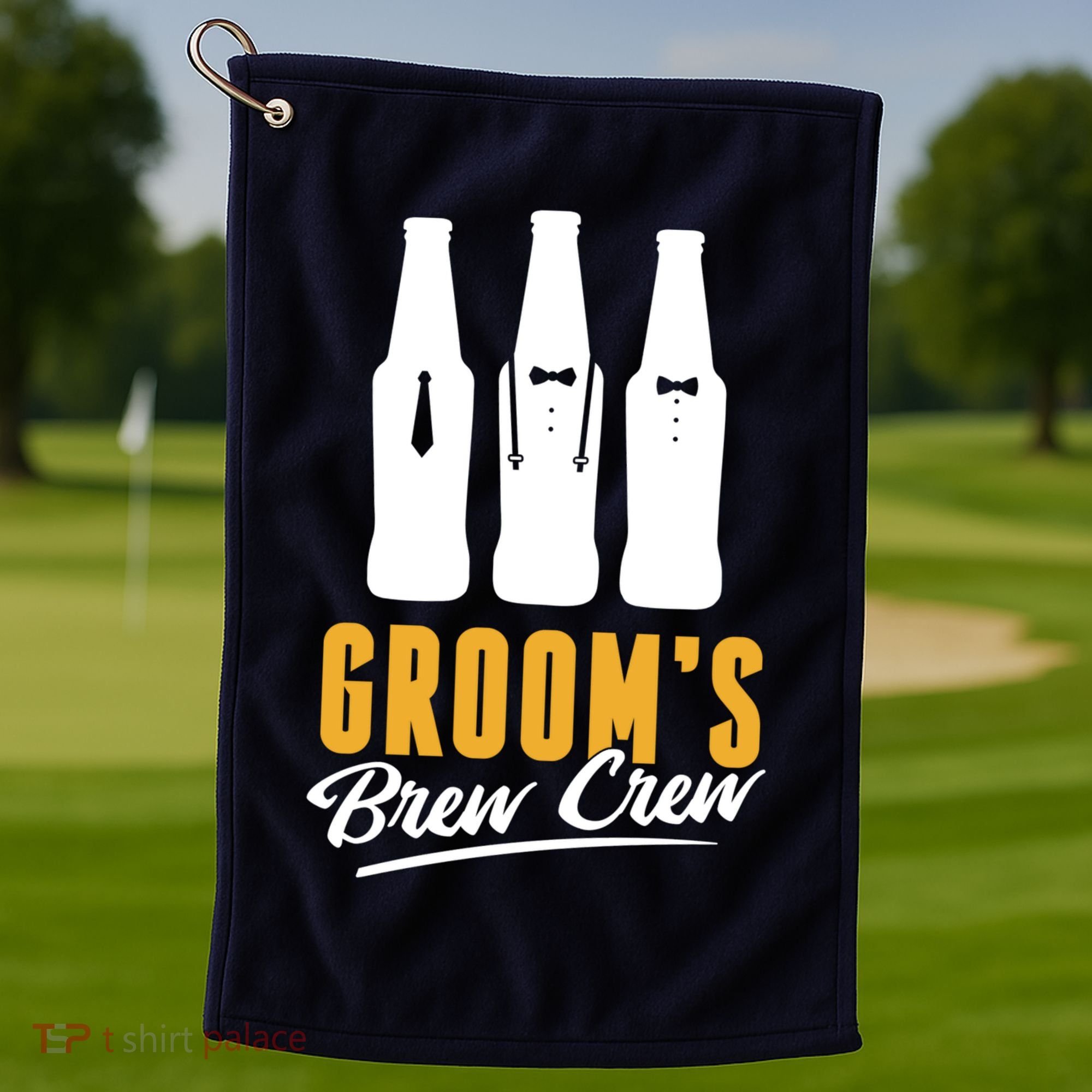 Grooms Brew Crew Golf Towel