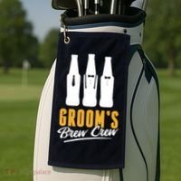Grooms Brew Crew Golf Towel thumb 2