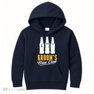 Grooms Brew Crew Kids Hoodie