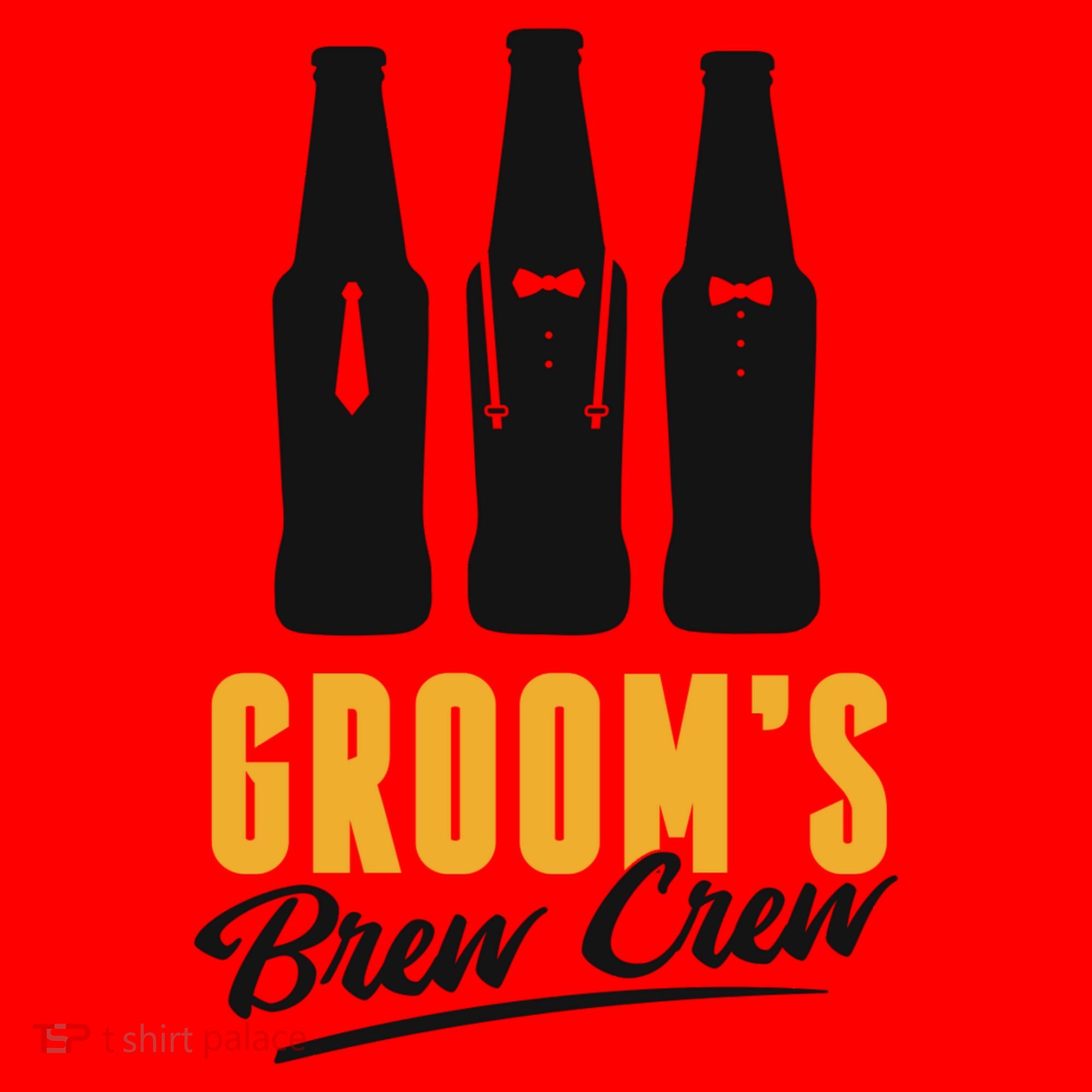 Grooms Brew Crew Santa Hat