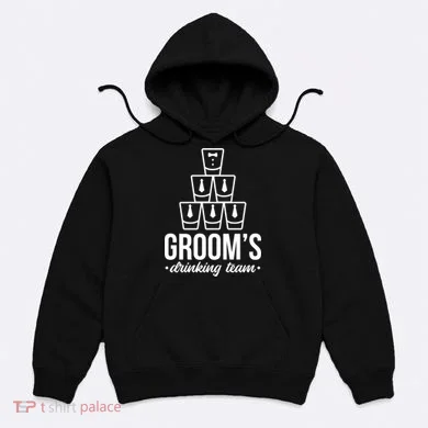 Grooms Drinking Teem Glass Hoodie