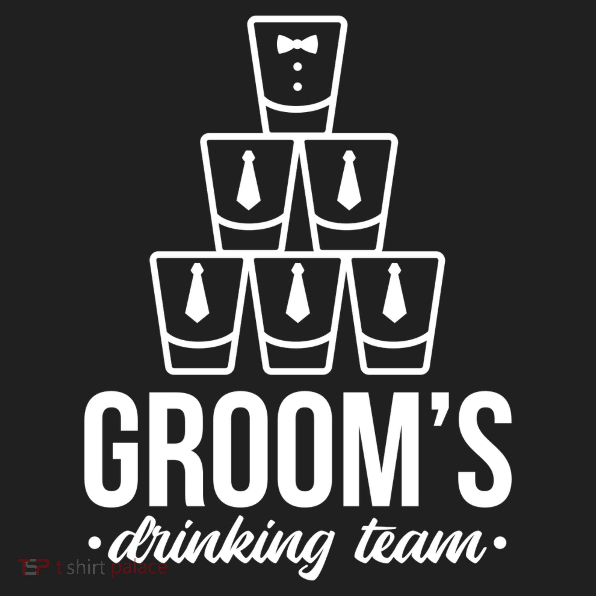 Grooms Drinking Teem Glass Beanie