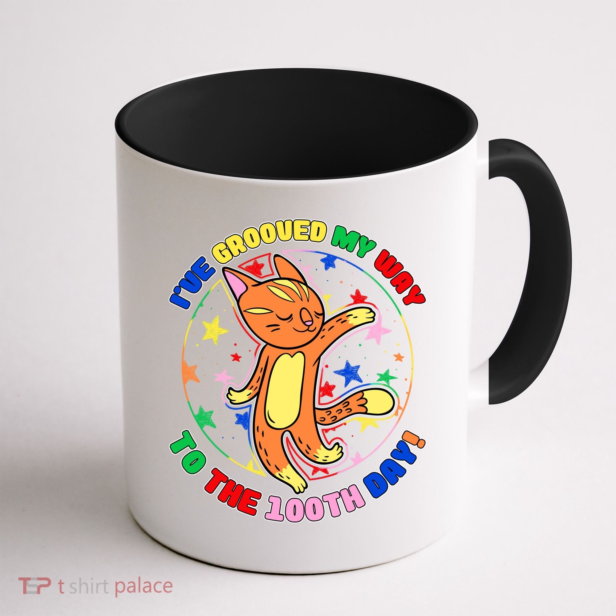 Groovy Cat 100th Day of School Coffee Mug