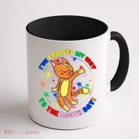 Groovy Cat 100th Day of School Coffee Mug thumb 1