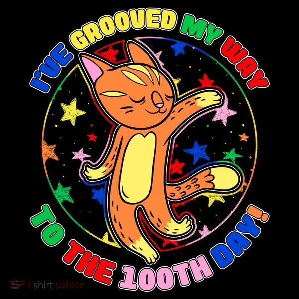Groovy Cat 100th Day of School Coffee Mug