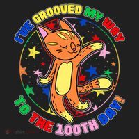 Groovy Cat 100th Day of School Tumbler thumb 3