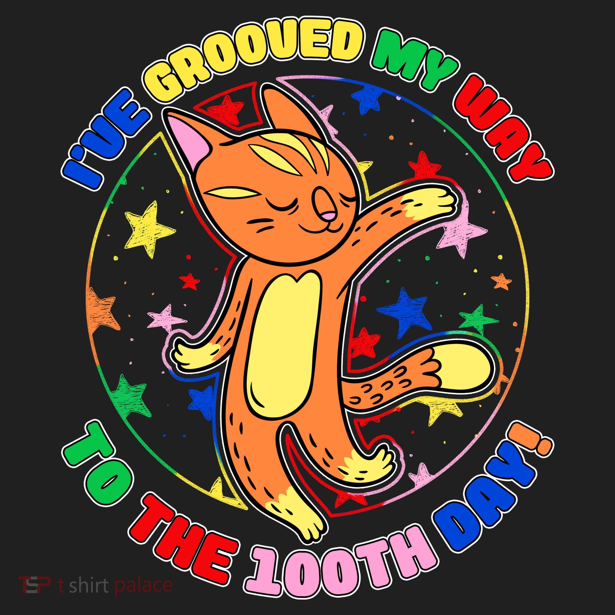 Groovy Cat 100th Day of School Tumbler